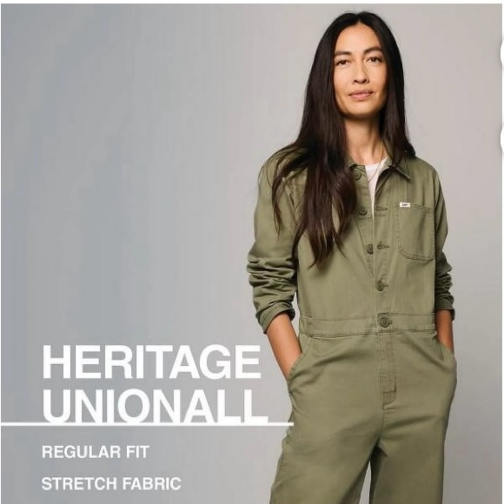 Lee Khaki Green Utility Jumpsuit